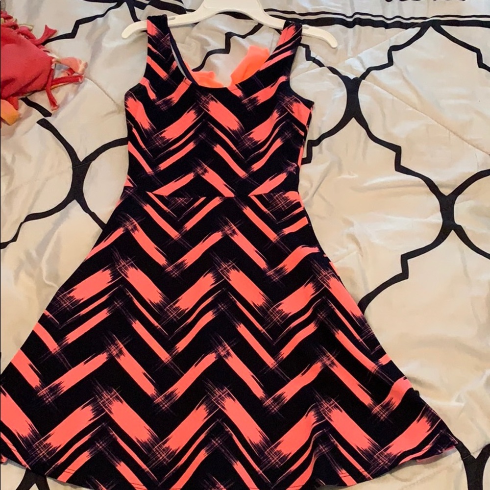 Printed Skater Bow Dress